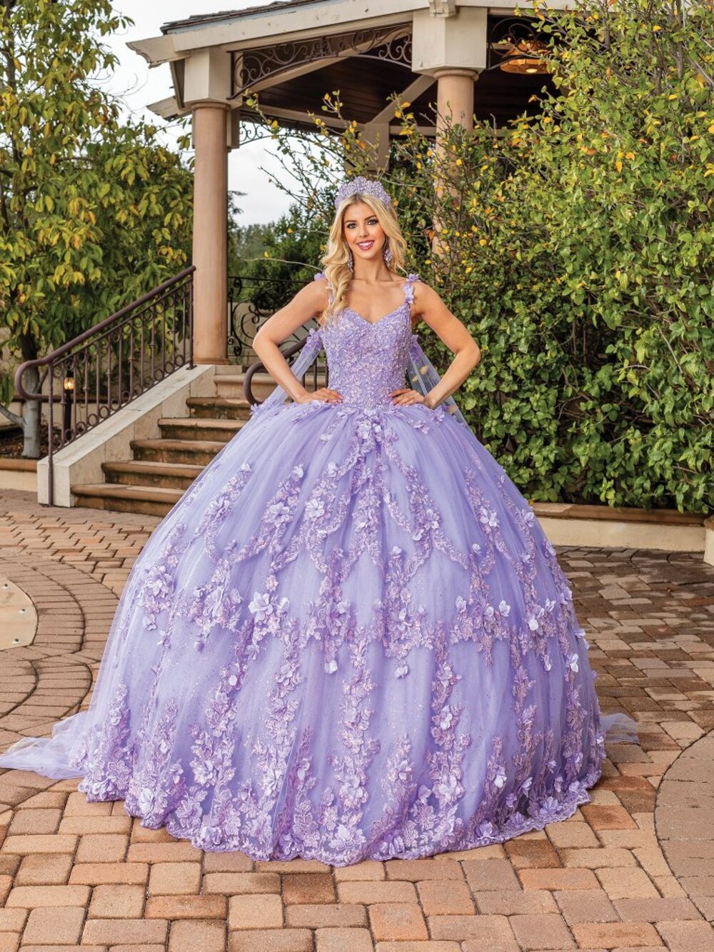 NEW LILAC Embroidered Sweetheart Quinceanera Ball Gown Floor Length 1808